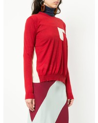 Pull à col rond rouge Marni