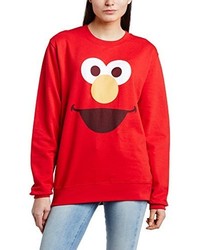 Pull à col rond rouge Sesame Street
