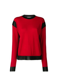 Pull à col rond rouge Sonia Rykiel
