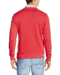Pull à col rond rouge Tom Tailor
