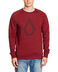 Pull à col rond rouge Volcom