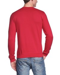 Pull à col rond rouge Wrangler