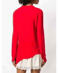 Pull à col rond rouge Zadig & Voltaire