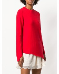 Pull à col rond rouge Zadig & Voltaire