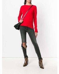 Pull à col rond rouge Zadig & Voltaire