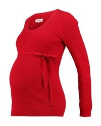 Pull à col rond rouge Zalando Essentials