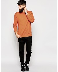 Pull à col rond tabac Asos