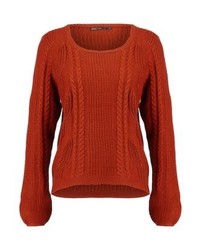 Pull à col rond tabac Only