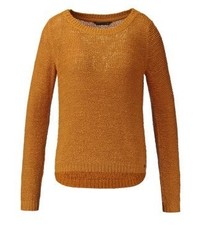 Pull à col rond tabac Only