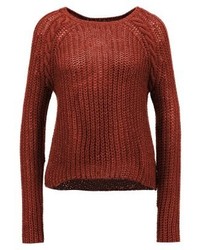 Pull à col rond tabac Only