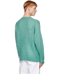 Pull à col rond turquoise Auralee