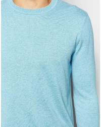 Pull à col rond turquoise Asos