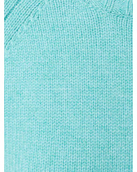 Pull à col rond turquoise A.P.C.
