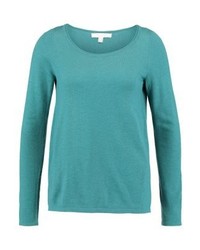 Pull à col rond turquoise Esprit