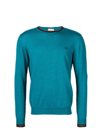 Pull à col rond turquoise Etro