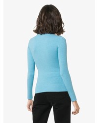 Pull à col rond turquoise JoosTricot