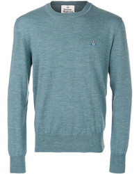 Pull à col rond turquoise Vivienne Westwood