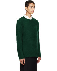 Pull à col rond vert foncé Comme Des Garcons Homme Plus