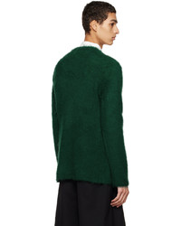 Pull à col rond vert foncé Comme Des Garcons Homme Plus