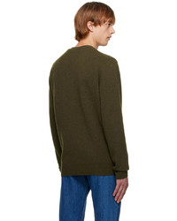 Pull à col rond vert foncé Norse Projects