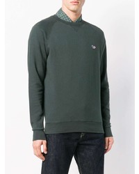 Pull à col rond vert foncé MAISON KITSUNÉ