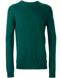 Pull à col rond vert foncé McQ by Alexander McQueen