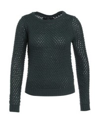 Pull à col rond vert foncé Vero Moda