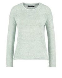 Pull à col rond vert menthe Even&Odd