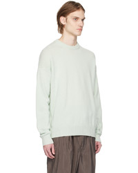 Pull à col rond vert menthe Jil Sander