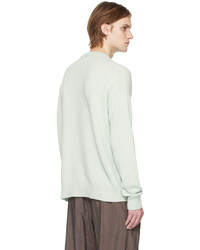 Pull à col rond vert menthe Jil Sander