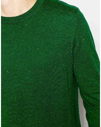 Pull à col rond vert Asos