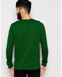 Pull à col rond vert Asos