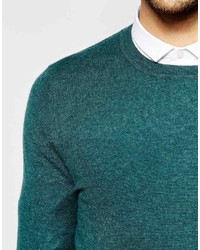 Pull à col rond vert Asos