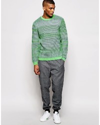 Pull à col rond vert Asos