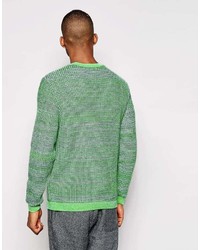 Pull à col rond vert Asos