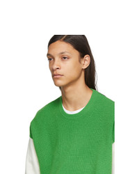 Pull à col rond vert Givenchy