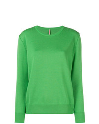 Pull à col rond vert Indress