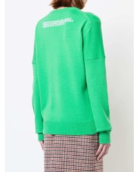 Pull à col rond vert Calvin Klein 205W39nyc