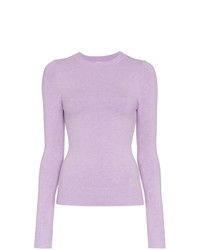 Pull à col rond violet clair JoosTricot