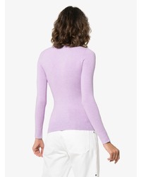 Pull à col rond violet clair JoosTricot