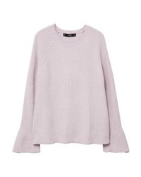 Pull à col rond violet clair Mango