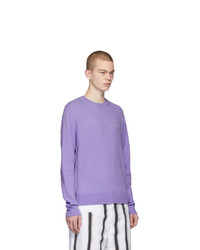 Pull à col rond violet clair Acne Studios