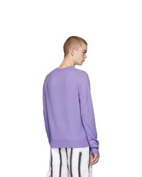 Pull à col rond violet clair Acne Studios