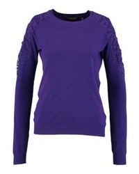 Pull à col rond violet Dorothy Perkins