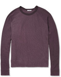 Pull à col rond violet James Perse
