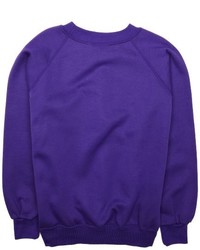 Pull à col rond violet