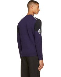 Pull à col rond violet Kenzo