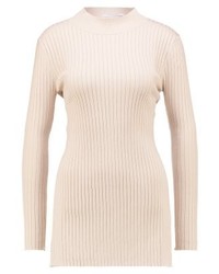 Pull à col roulé à fleurs beige Glamorous