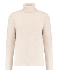 Pull à col roulé beige Folk