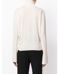 Pull à col roulé beige Chloé